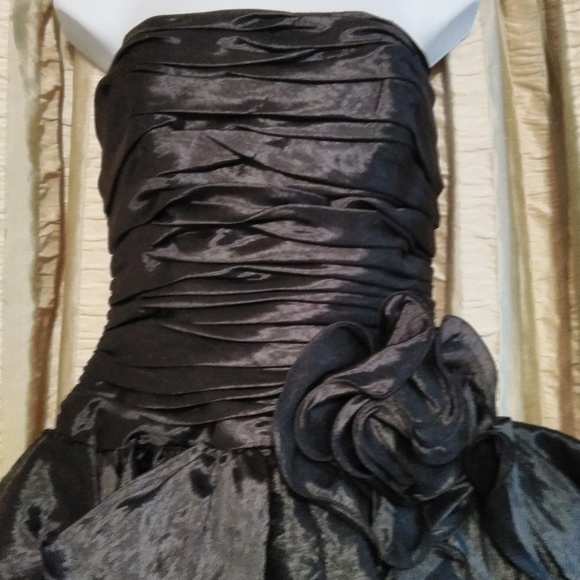 Size 8 A.J. Bari Vintage Black Formal Dress - Picture 5 of 6